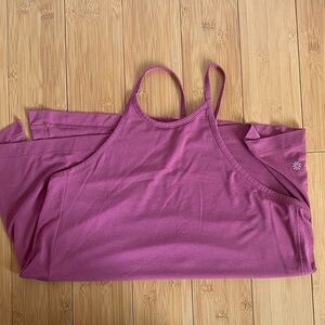 Athleta rose pink high neck top